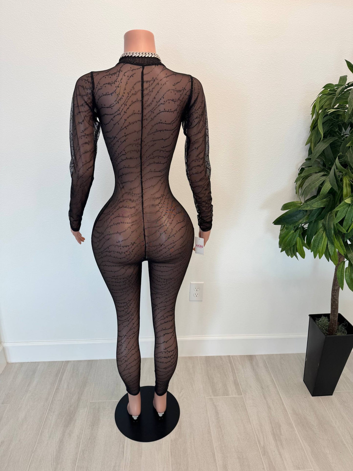 All Eyes On Me Glitter Jumpsuit