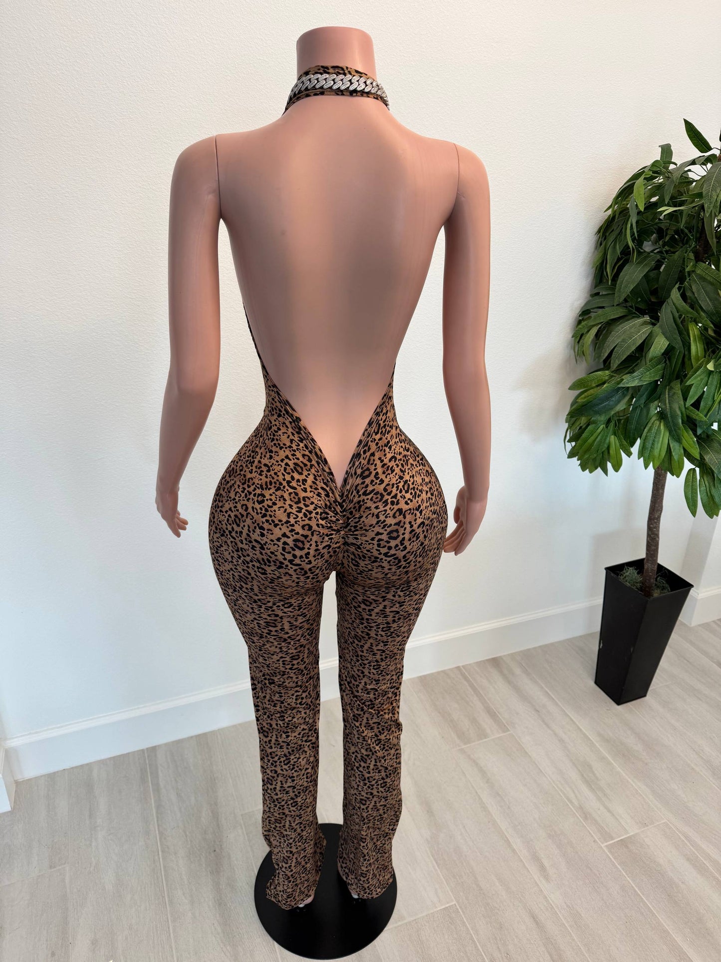 Savage GodDess Deep-V Jumpsuit