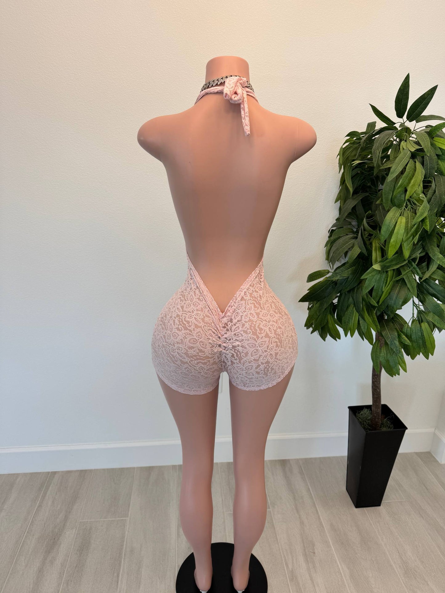 Rose Petal Lace Romper