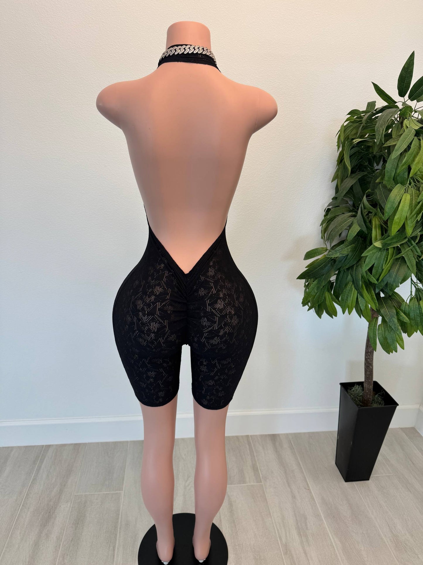 Black Rose Fusion Romper