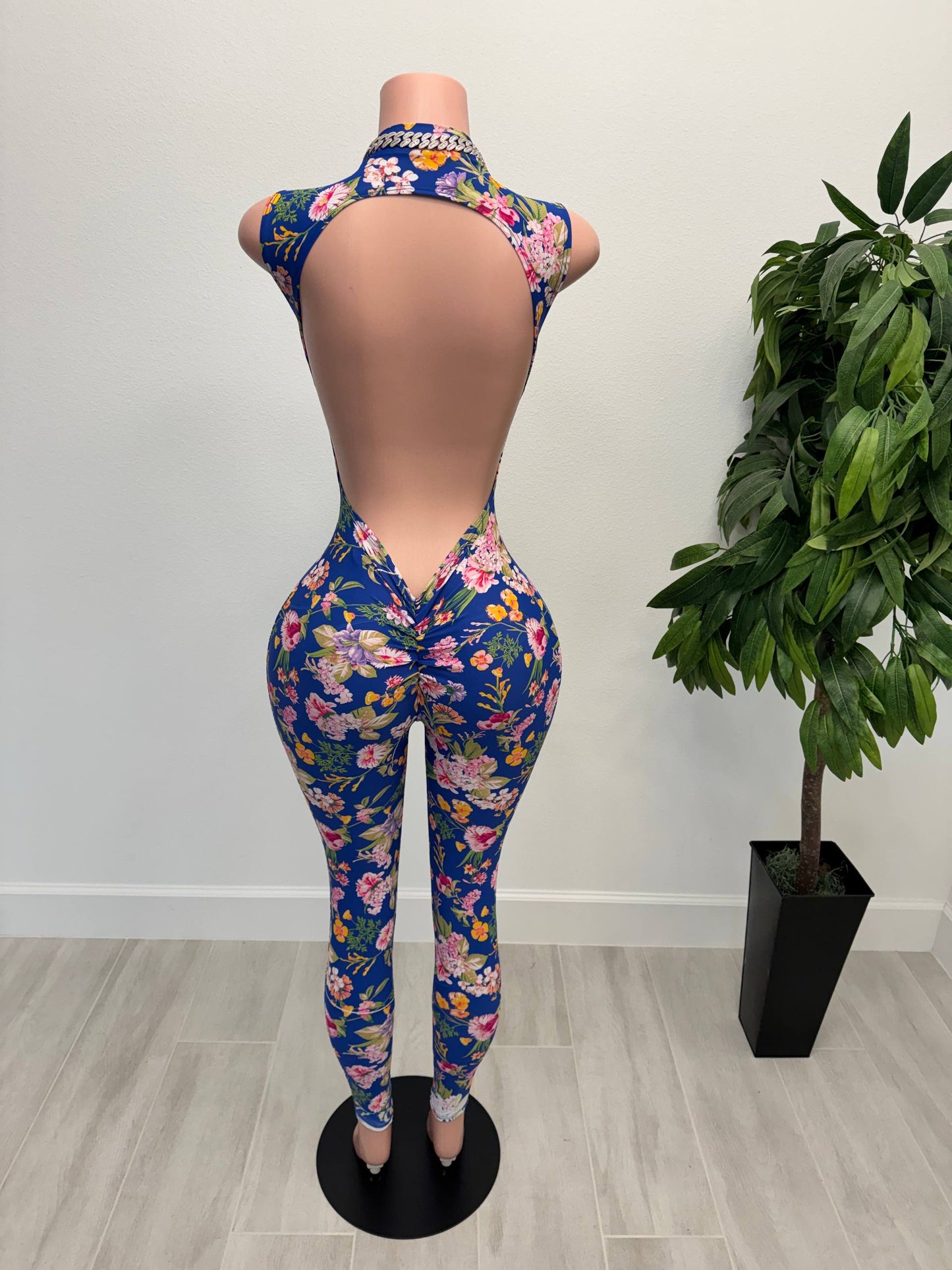 Midnight Bloom Diva Jumpsuit
