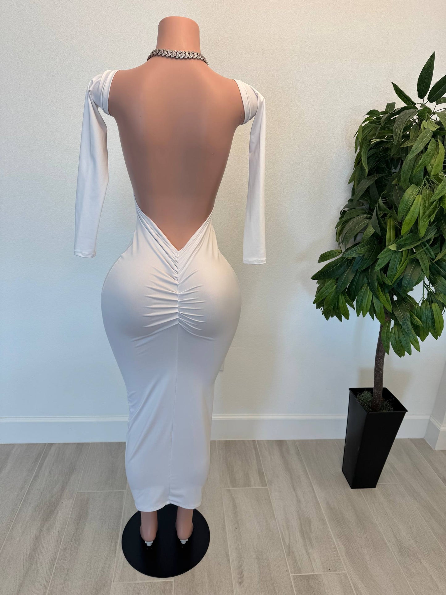 Pure Elegance Midi Dress