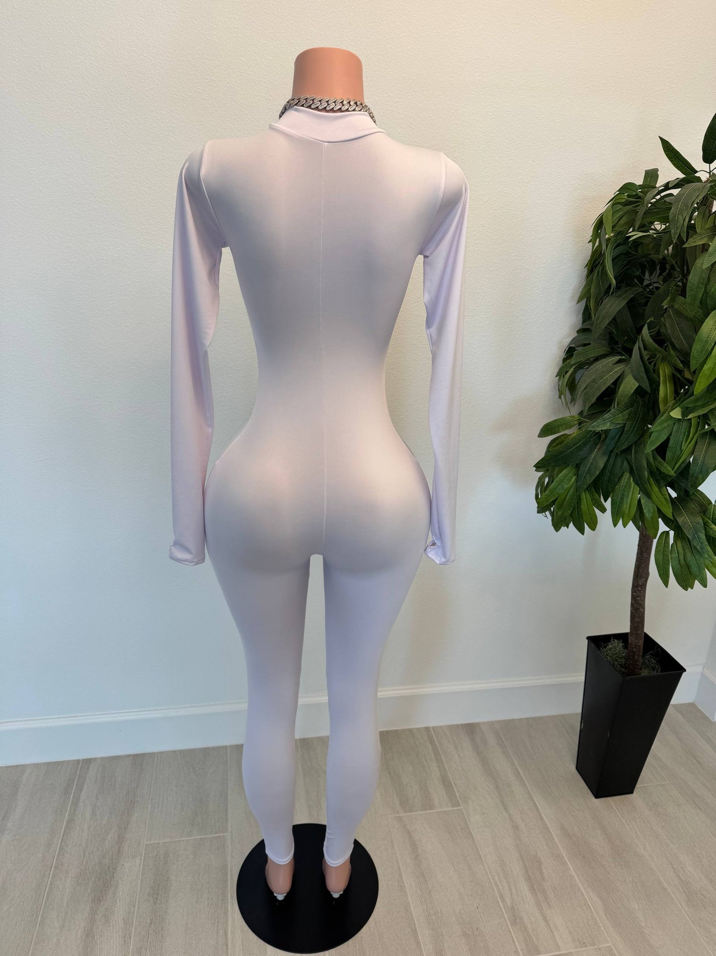 Second Skin Zipper Jumpsuit