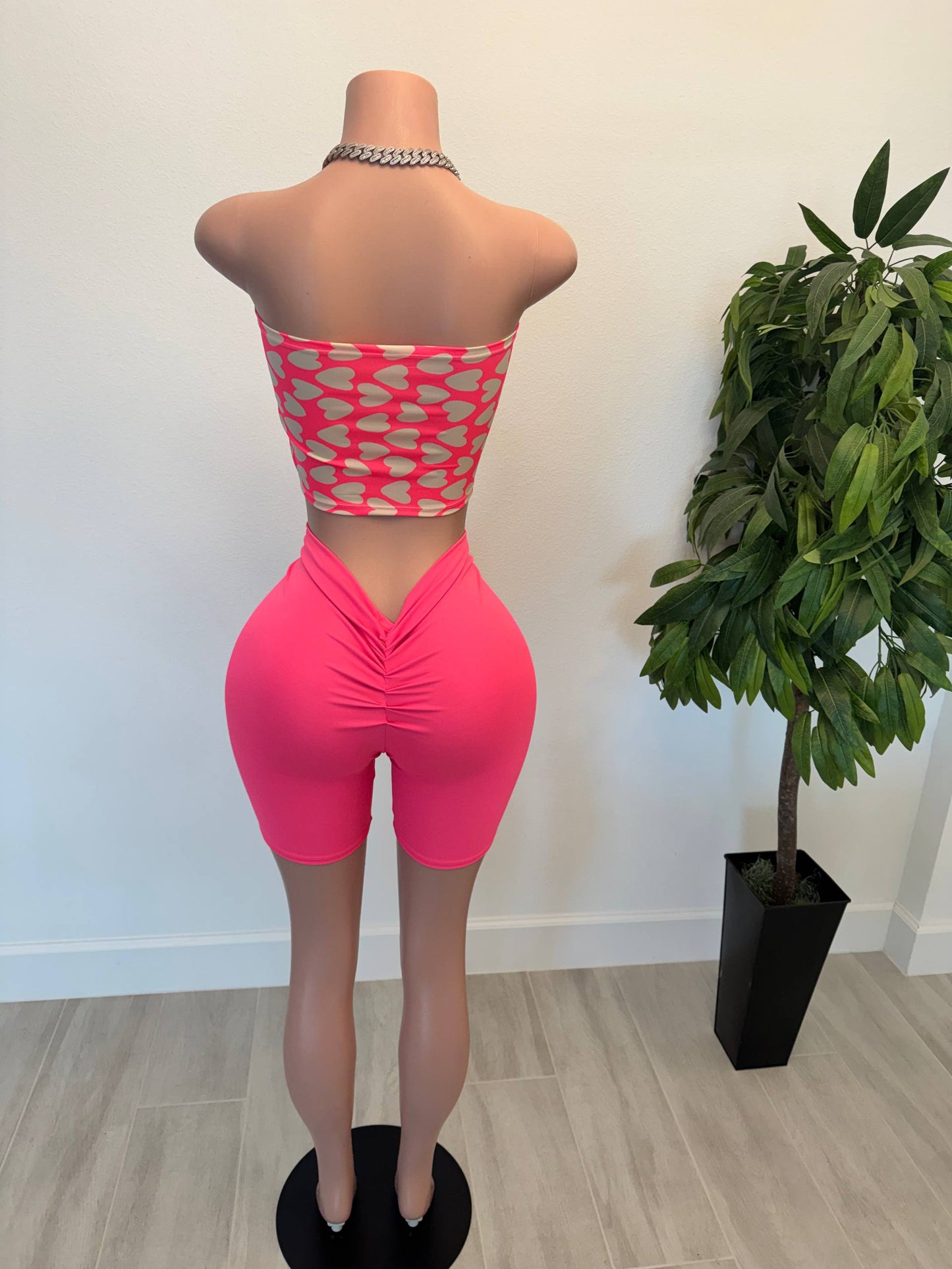 Sweetheart Diva Cutout Short Set