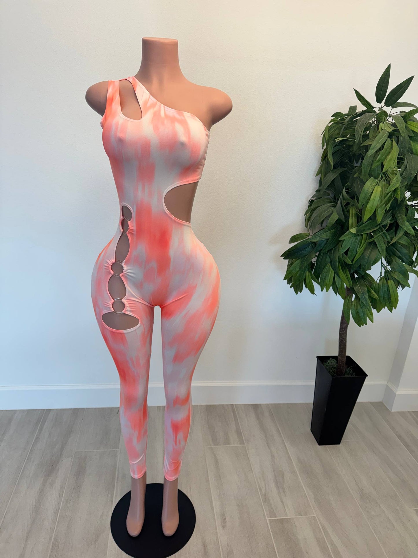 Sunset Tie-Dye Baddie Jumpsuit
