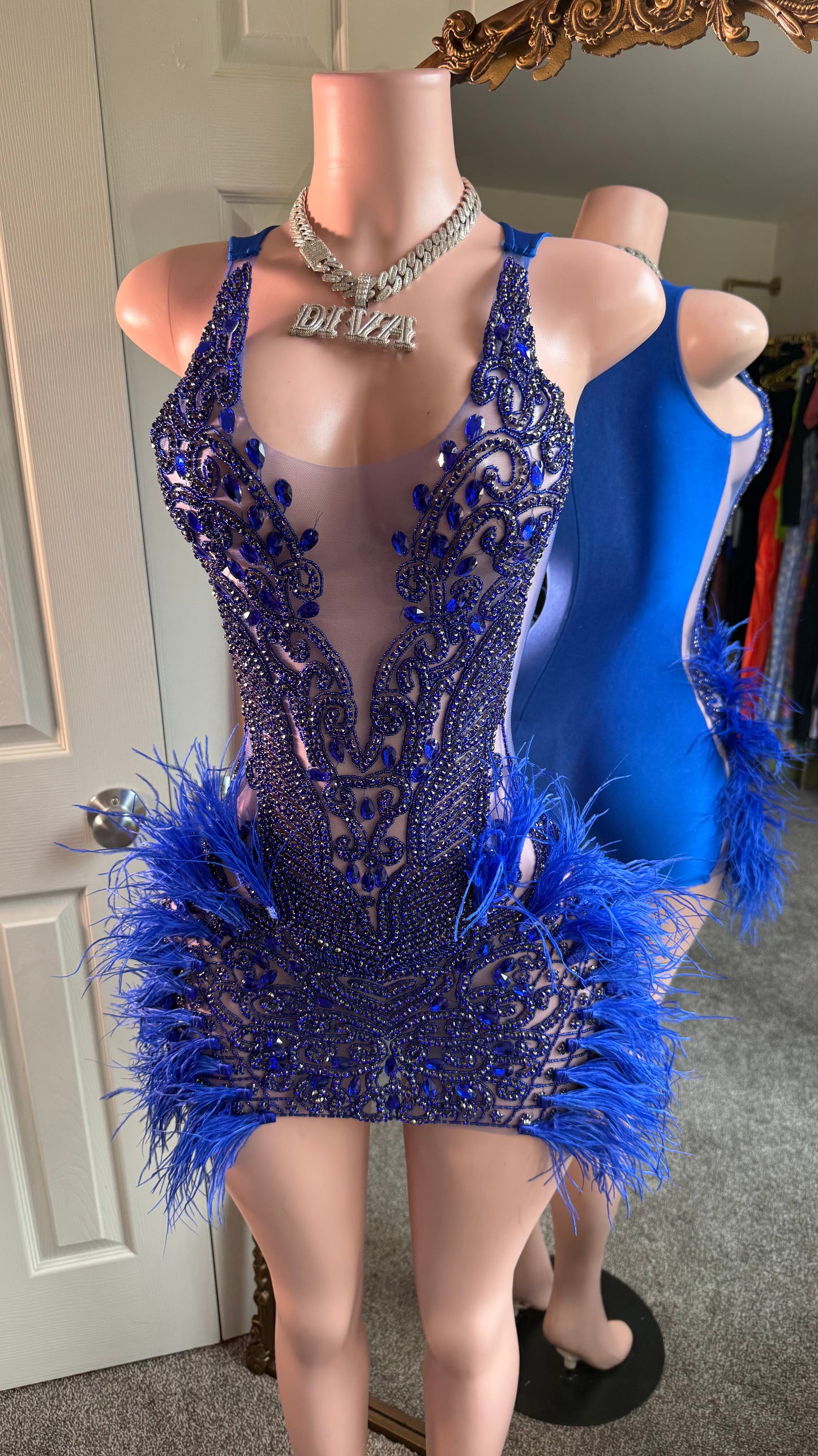 Sexy Royal Blue Dress