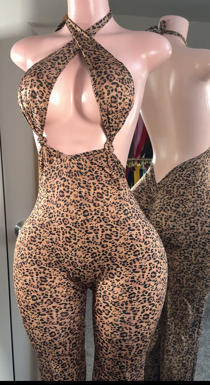 Princess Leopard Jumpsuit