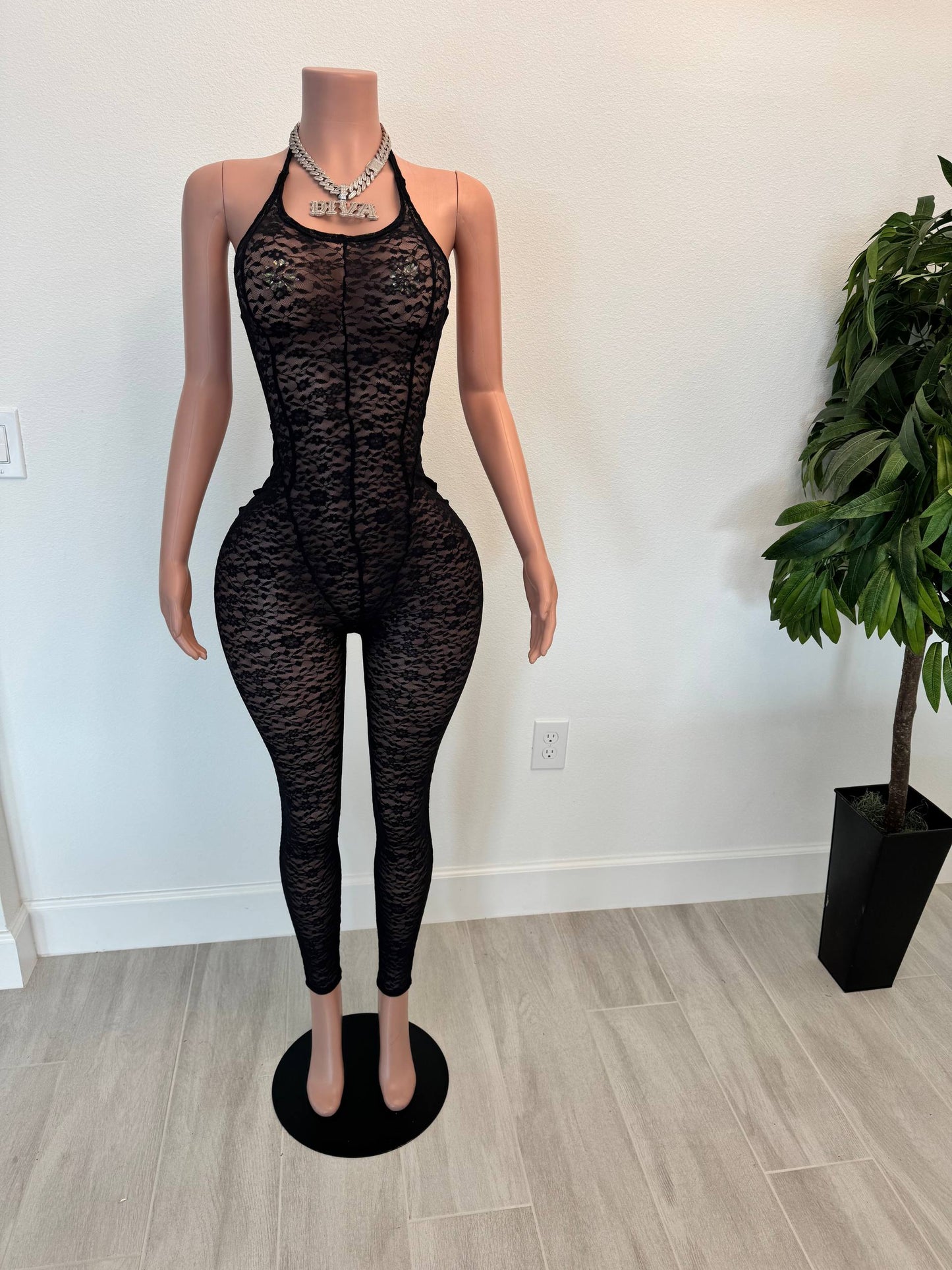 Midnight Illusion Jumpsuit 🖤✨