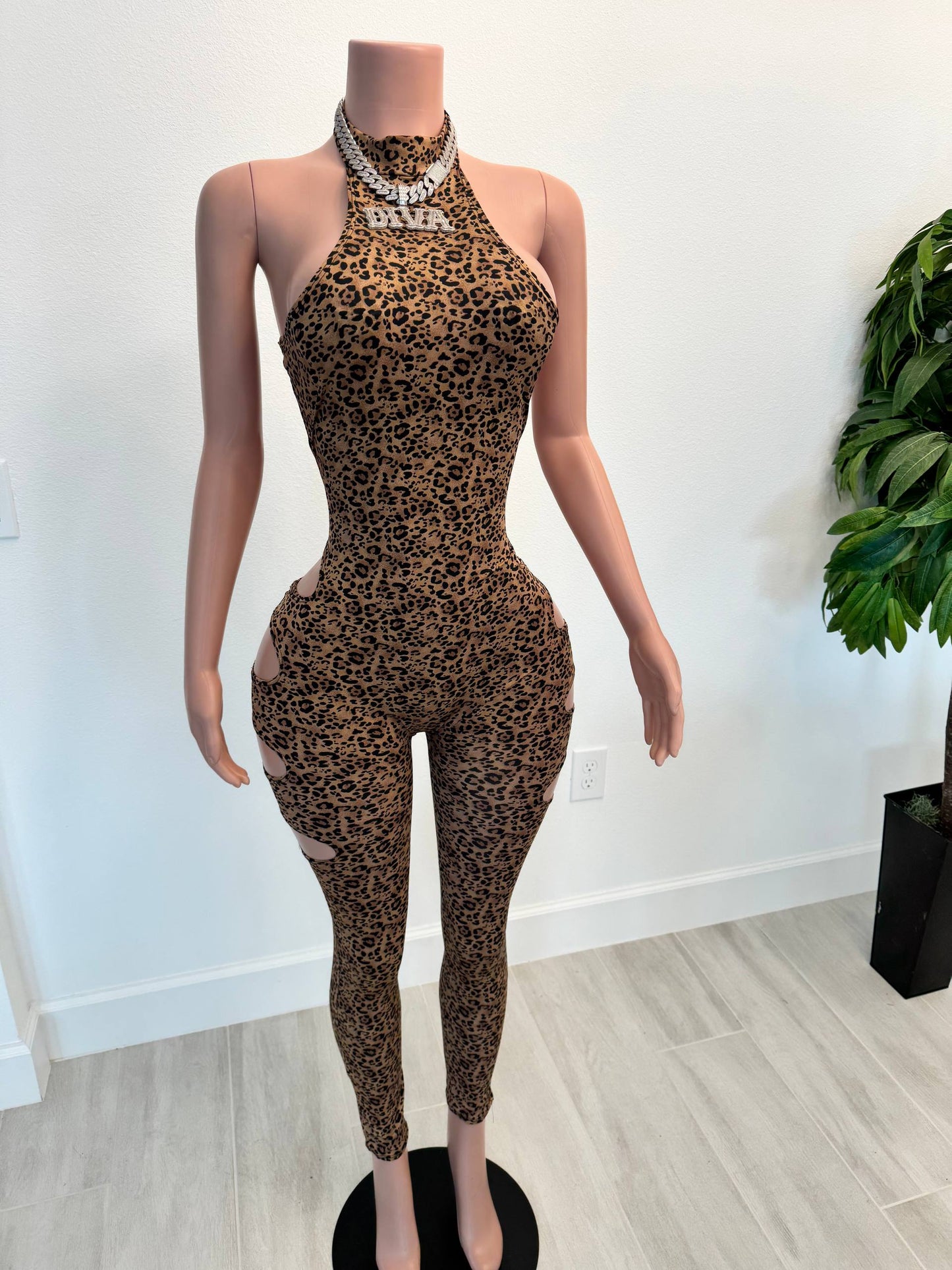 Savage Slices Cut-Out Jumpsuit