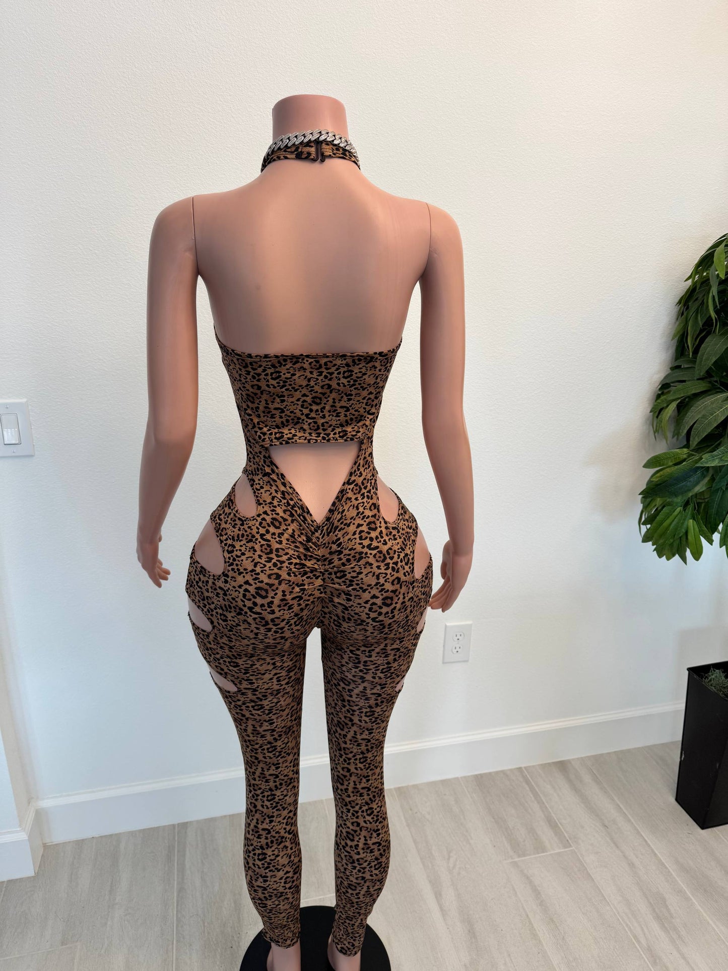 Savage Slices Cut-Out Jumpsuit