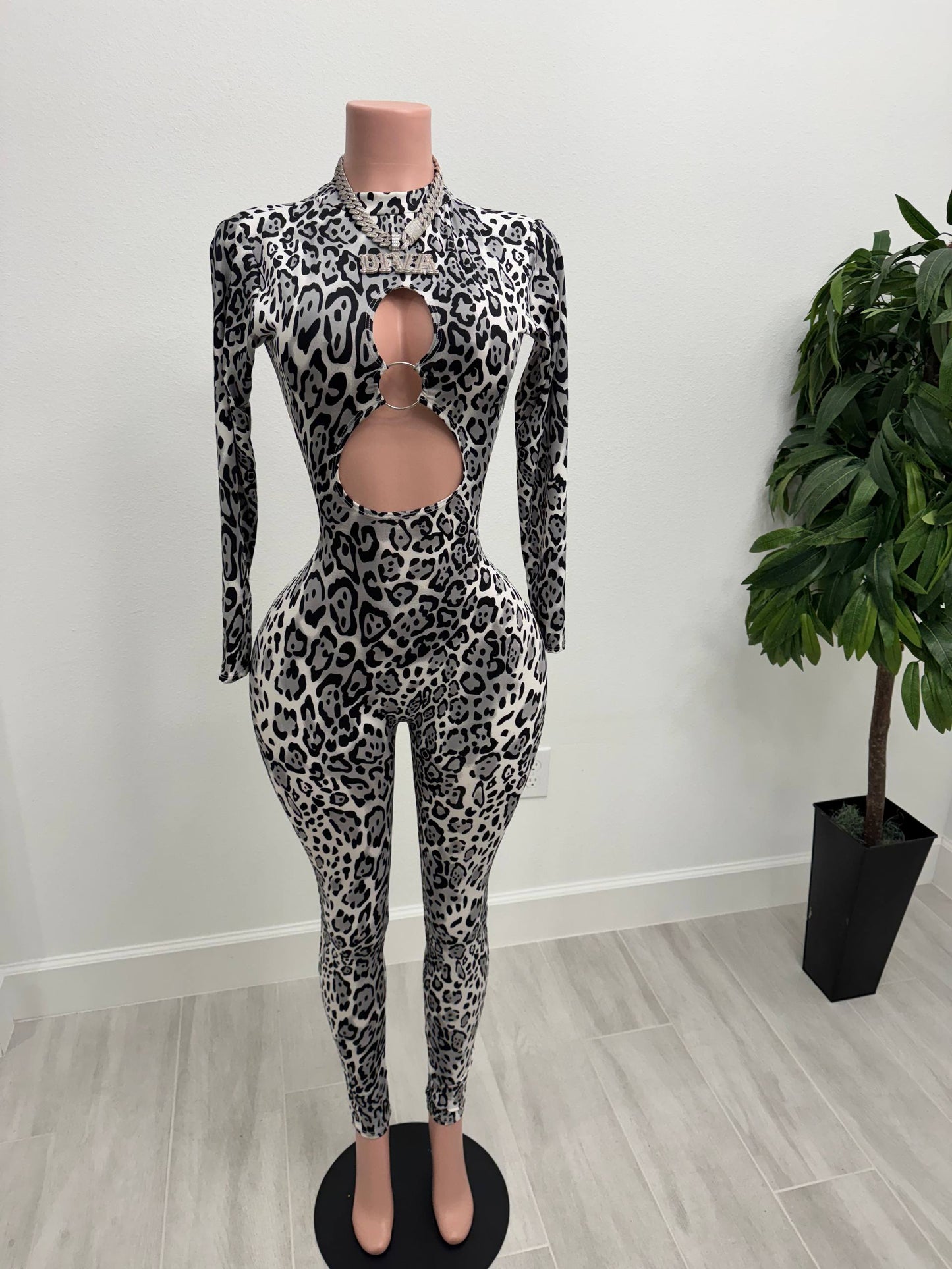 No Apologies Leopard Jumpsuit