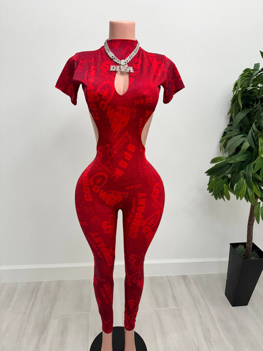 Red Sexy Jumpsuit