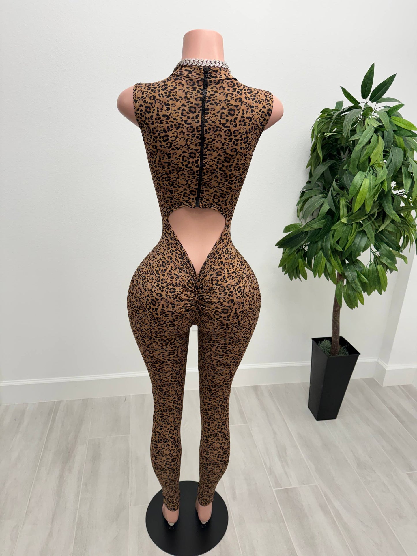 Wild Seduction Leopard Jumpsuit