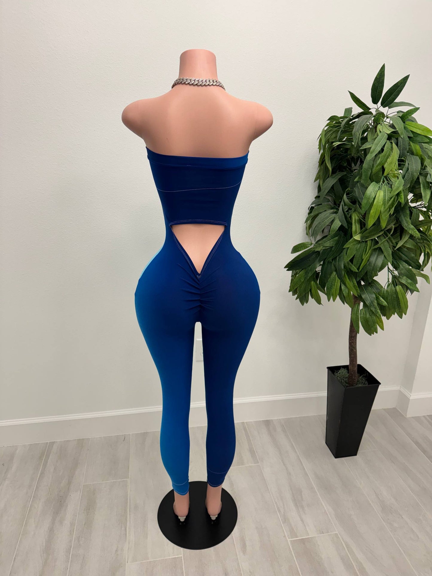 Blue Waves Ombré Jumpsuit