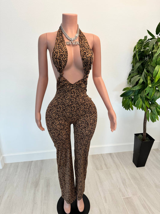 Princess Leopard Jumpsuit
