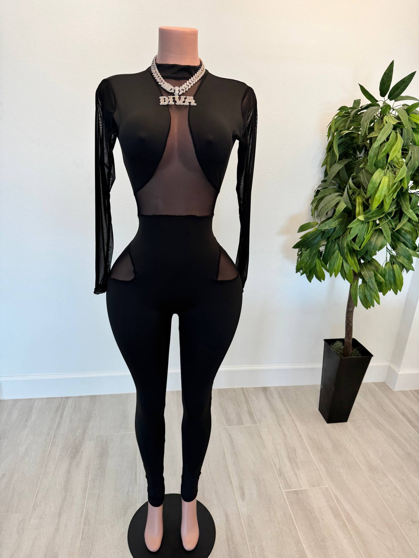 Snatched Black Jumpsuit