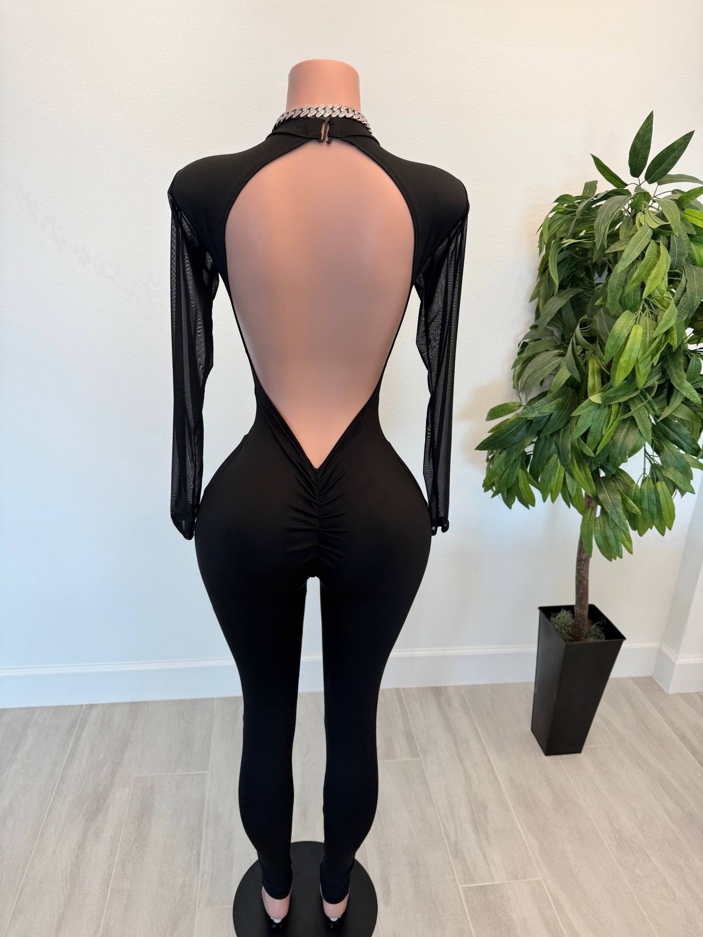 Snatched Black Jumpsuit