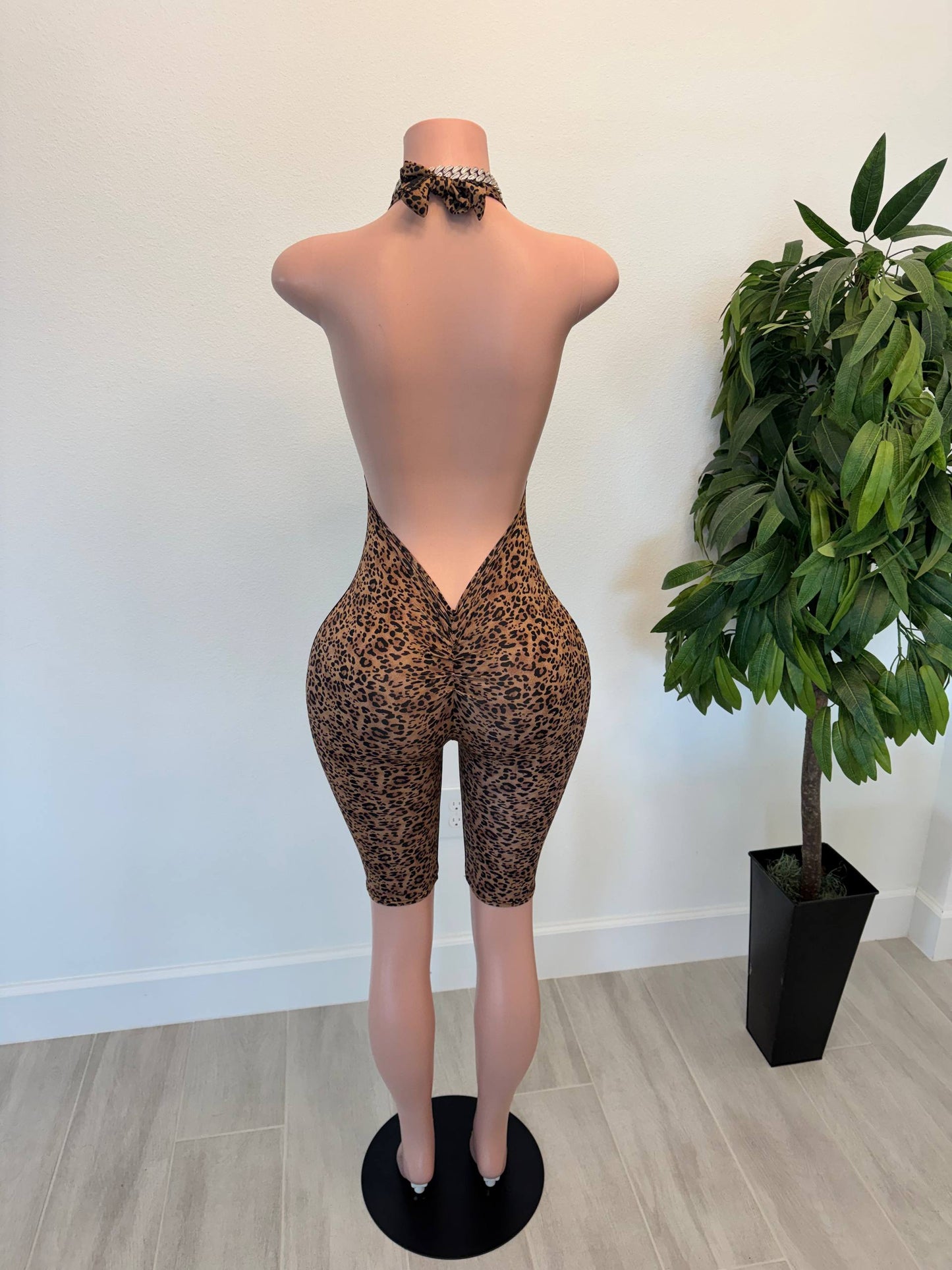 Midnight Muse Open-Back Romper