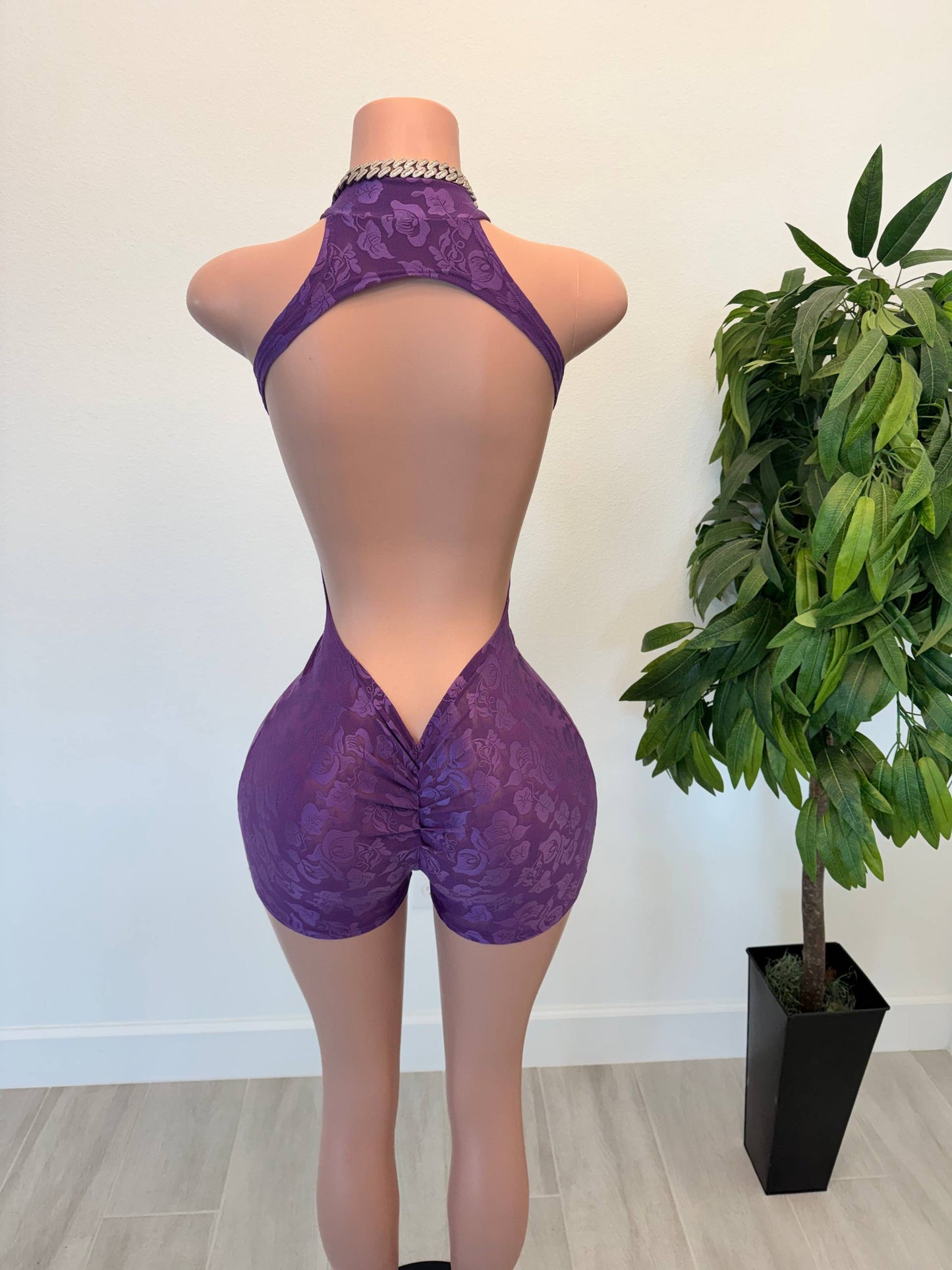 Dark Desire Two-Tone Romper