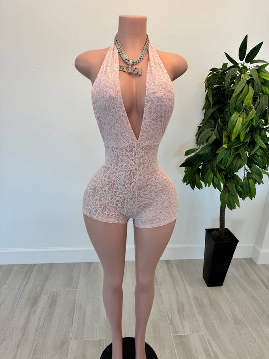 Rose Petal Lace Romper