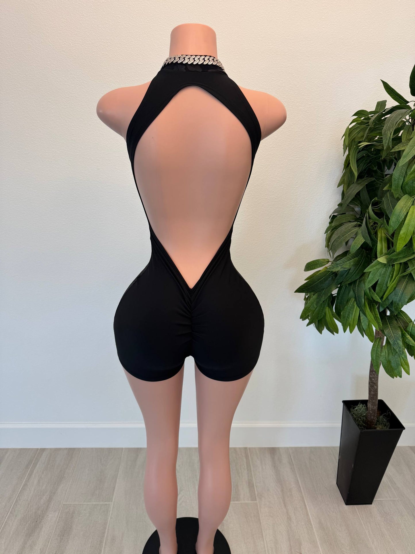 Midnight Lace Body Romper