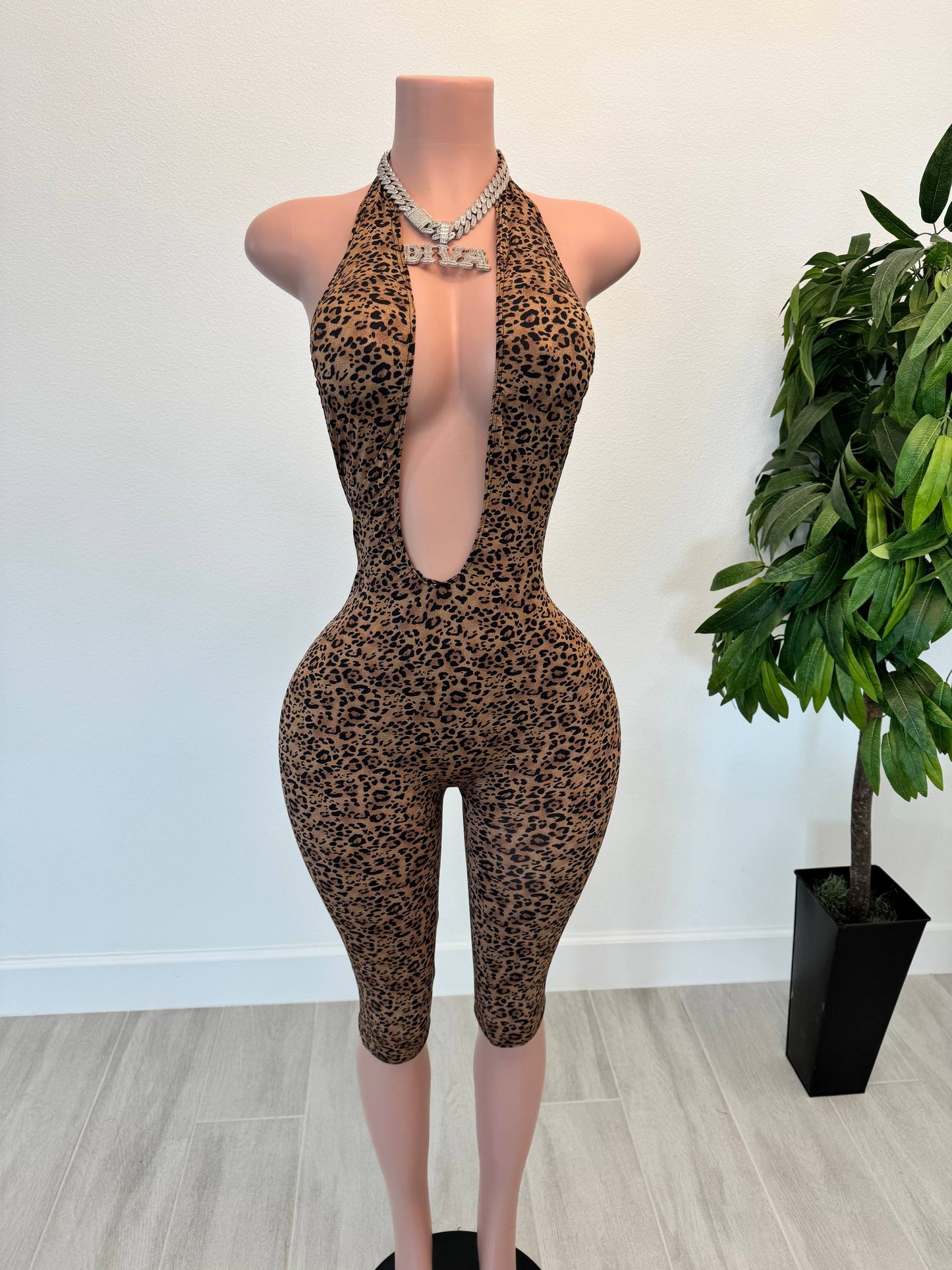 Leopard Romper