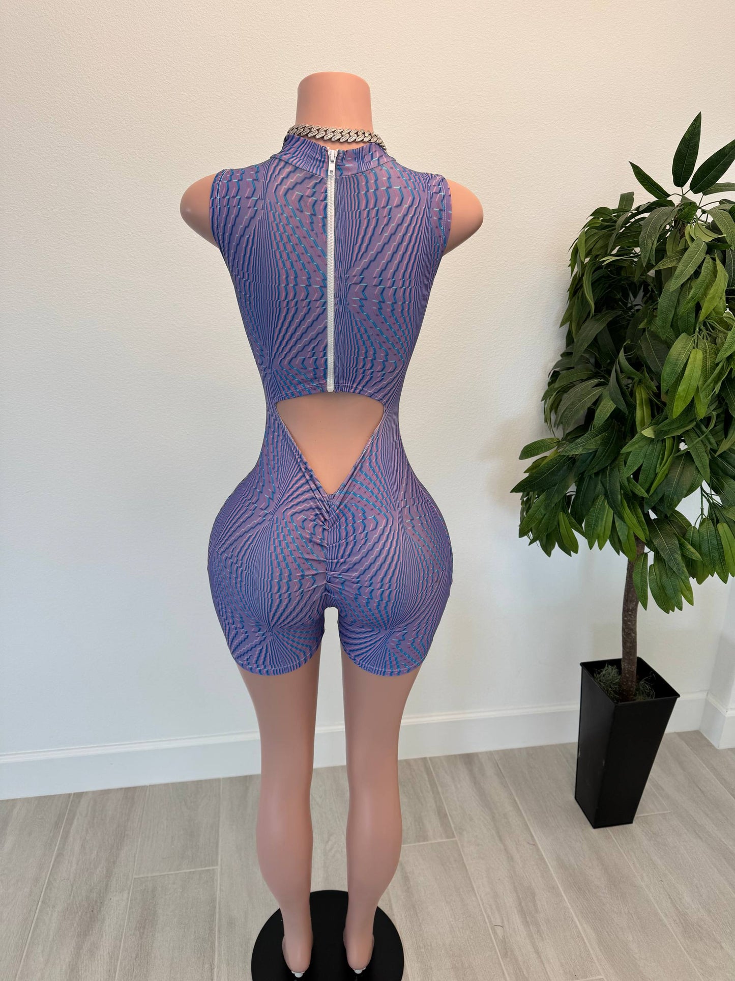 Purple Pulse Romper
