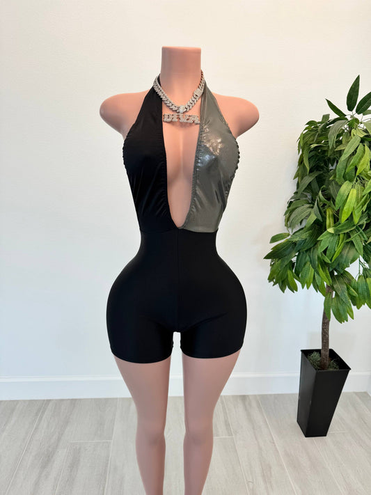 Silver Temptation Romper