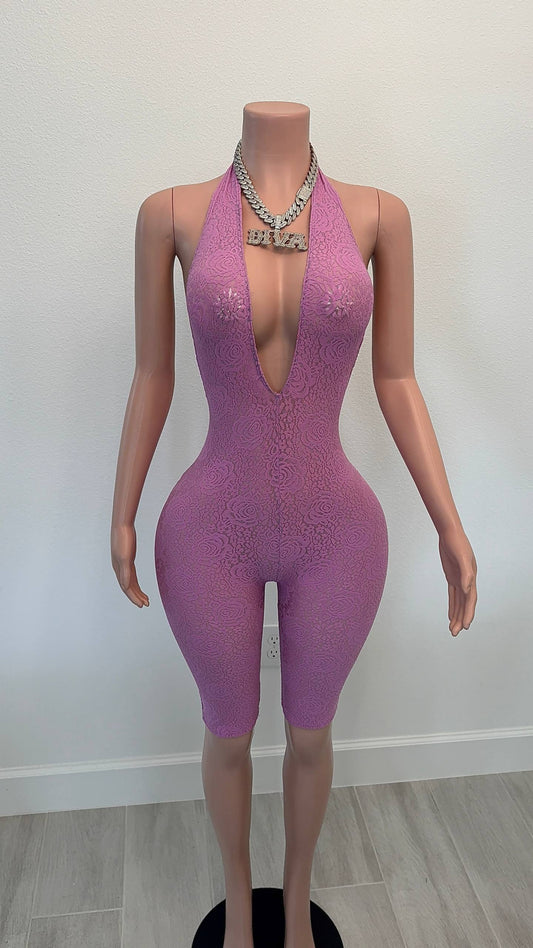 Barbie Snatched Lace Romper