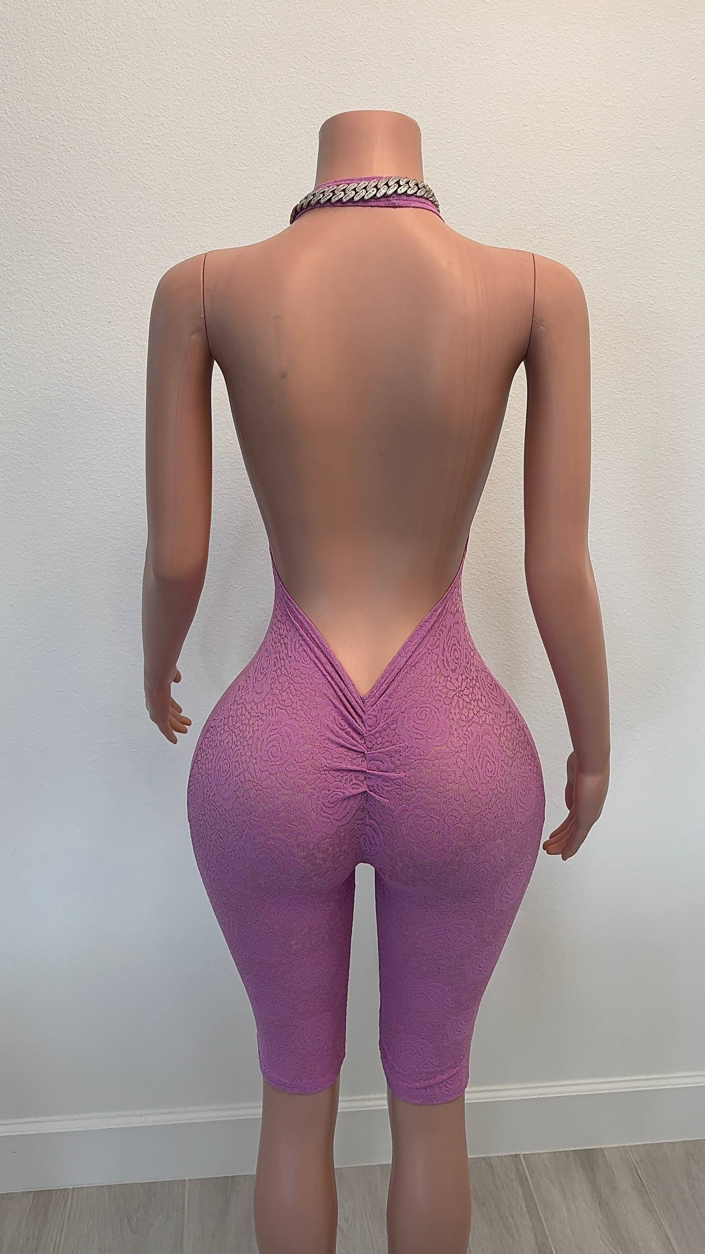 Barbie Snatched Lace Romper