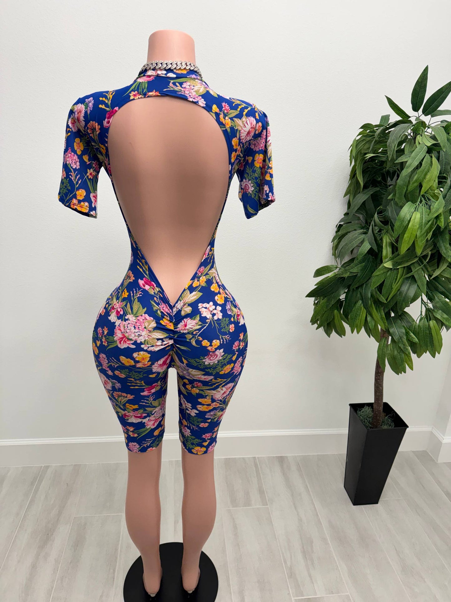 Blue Garden Floral Romper 💙🌸