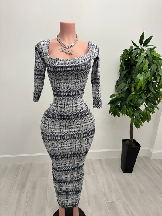 Winter Goddess Patterned Dre