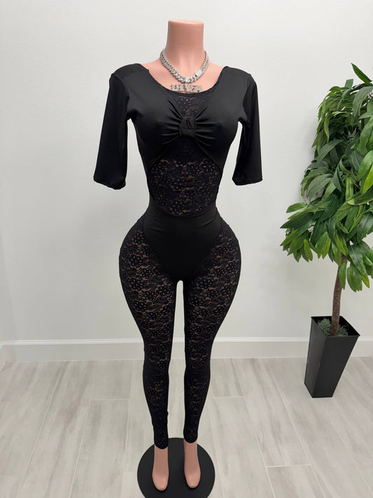 Main Character Lace Jumpsuit