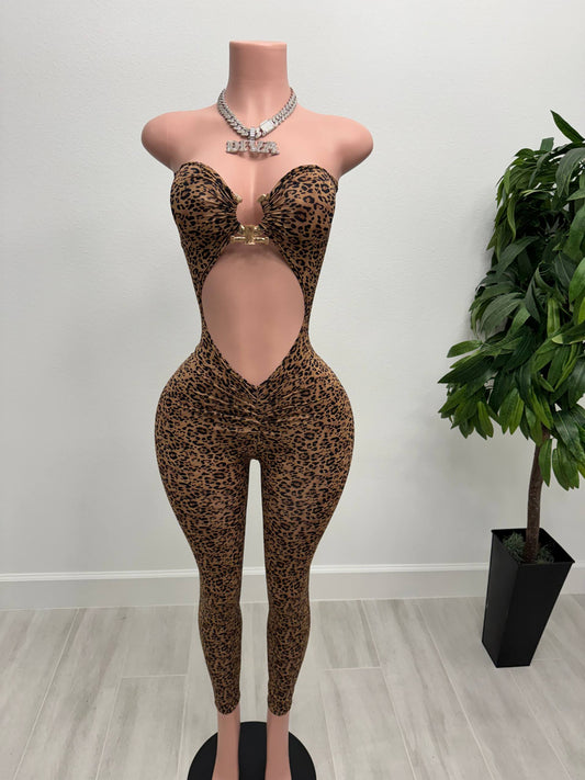 Bling Leopard Jumpsuit