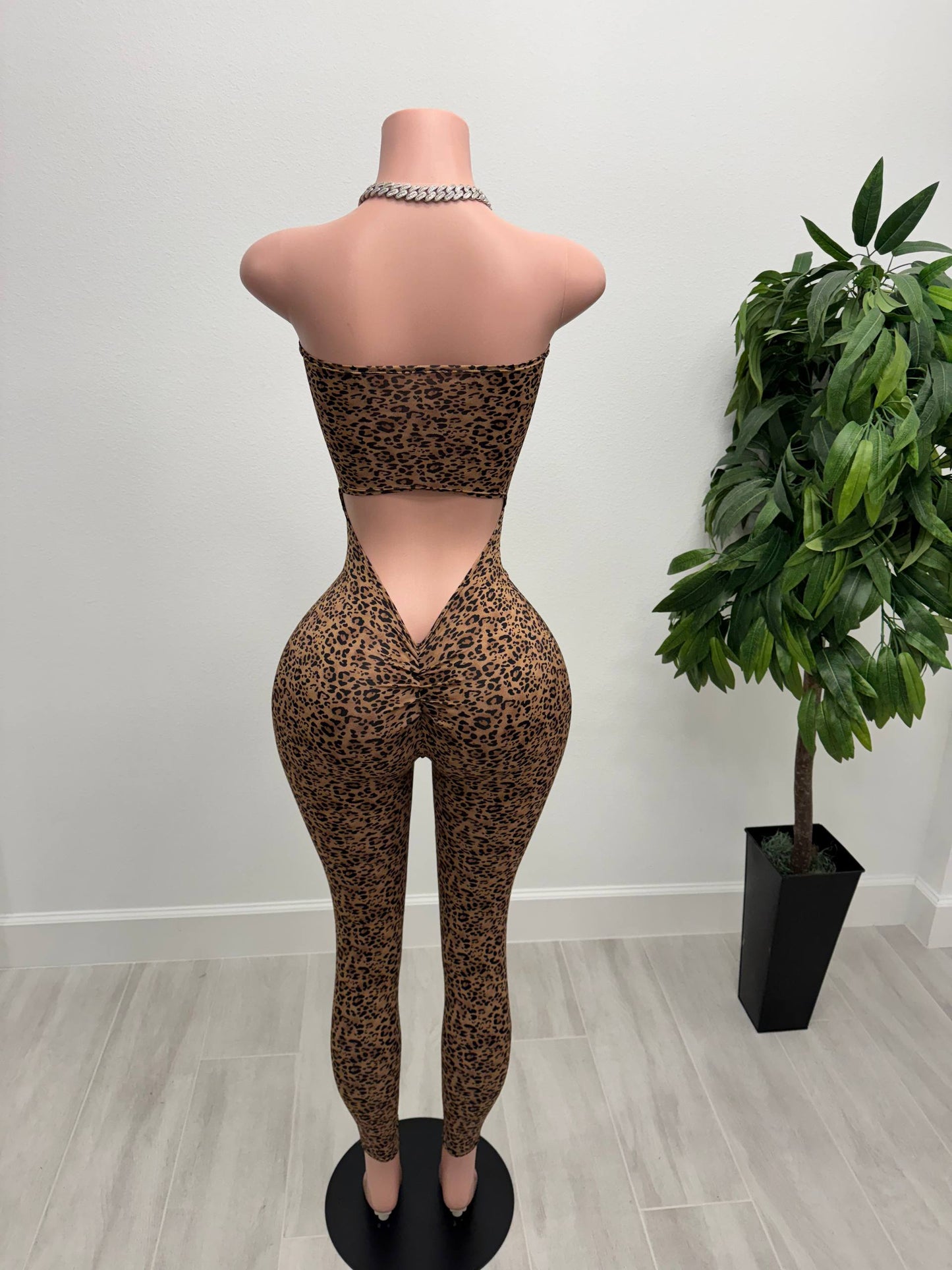 Bling Leopard Jumpsuit
