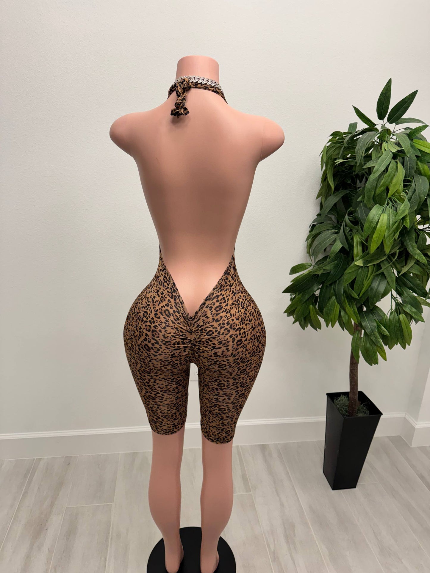 Shorter Leopard Romper