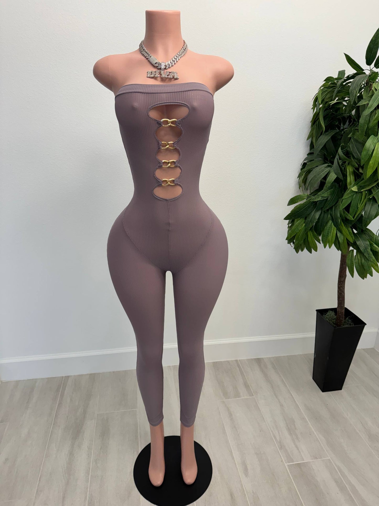 Lilac Chain Jumpsuit