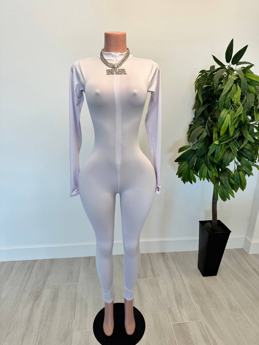 Second Skin Zipper Jumpsuit
