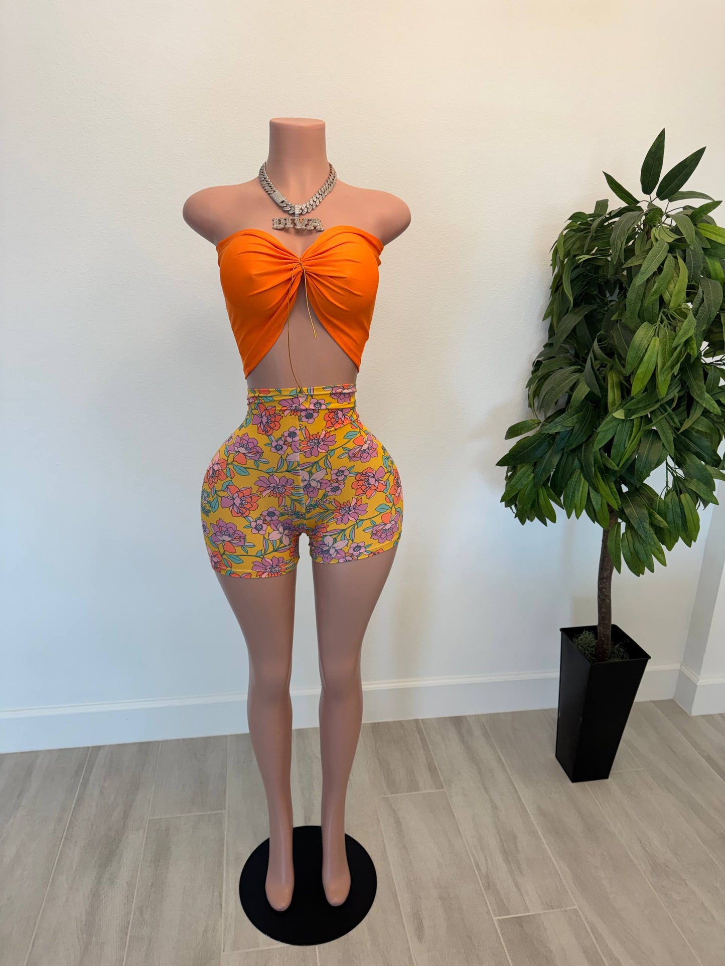 Sunset Bloom Two-Piece Set
