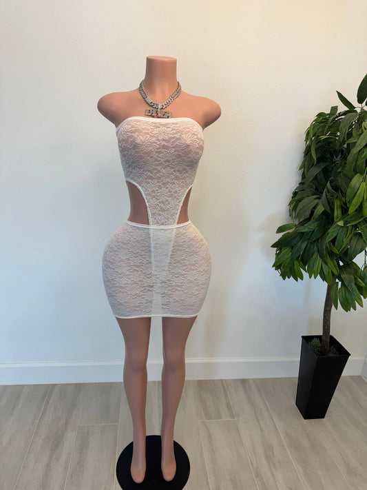 Heavenly Lace Cutout 2-Piece Set