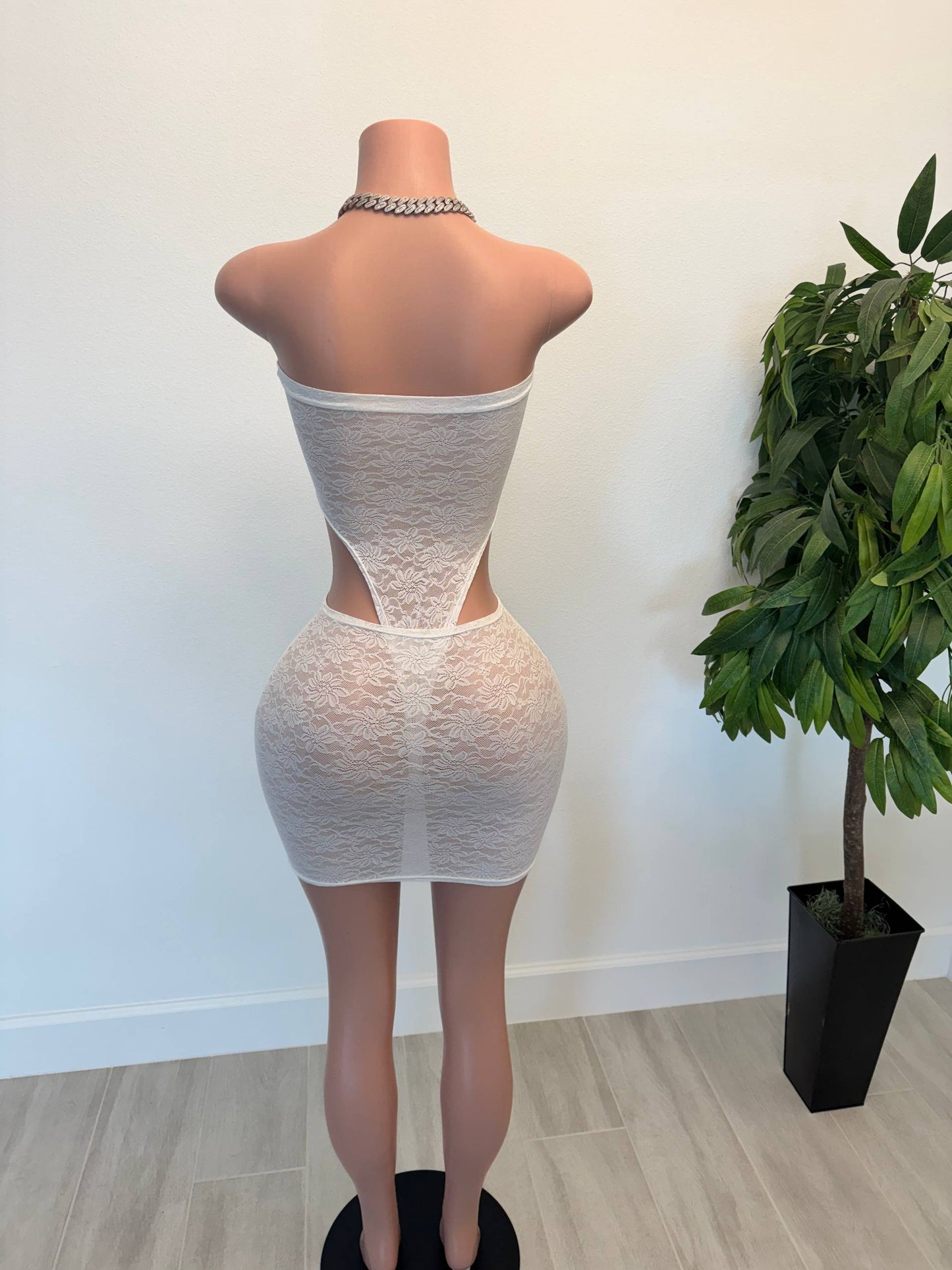 Heavenly Lace Cutout 2-Piece Set